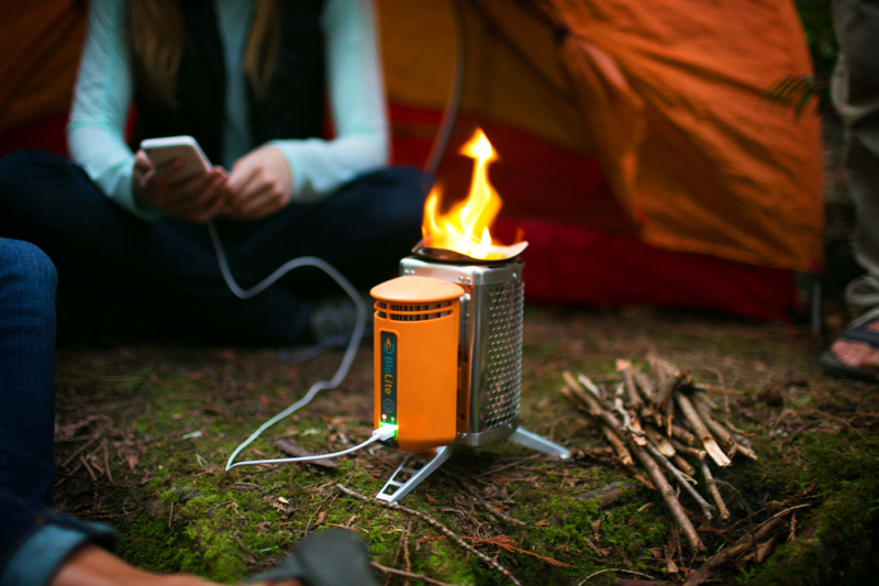 Biolite USB Brenner beim Camping
